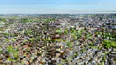 Sheffield skyline of housing