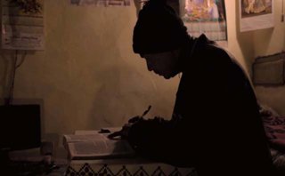 Studying continues even after the day’s work is done.