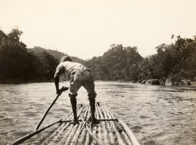 Bamboo Raft On The Rio Grande
