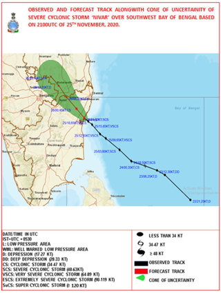 An example of a complete cyclone tracker map