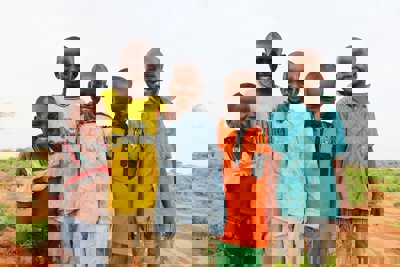 A group of African children