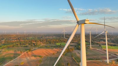 Landscape of windfarm.
