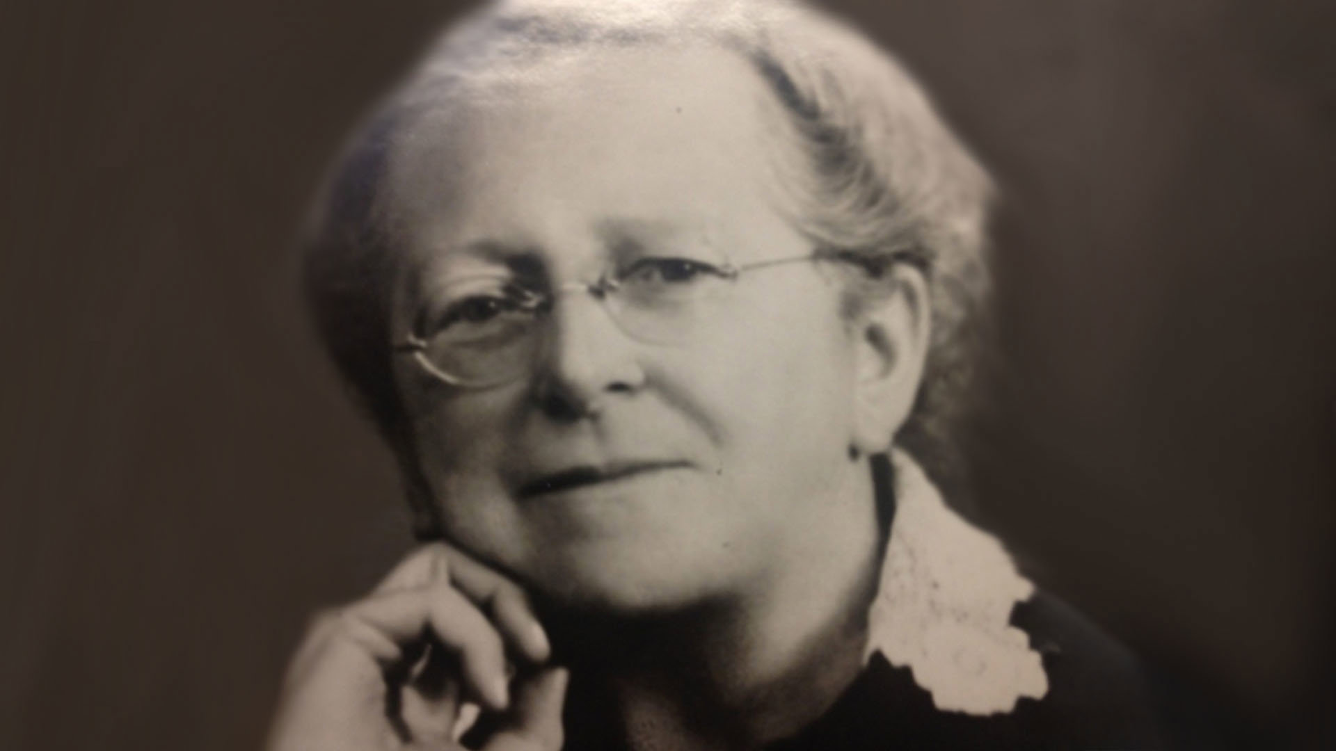 Black and white portrait photograph of Eva G. R. Taylor.