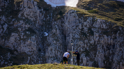 Students doing fieldwork