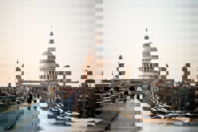 A view of St Paul's Cathedral in London