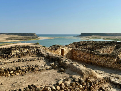 Ancient port With stone walls and sea