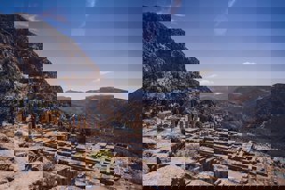 The ruined city of Delphi