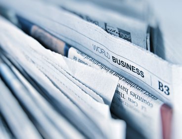 Stack of newspapers