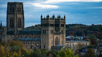 Cathedral with blue sky background