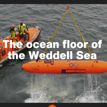 The ocean floorof the Weddell Sea interactive screenshot
