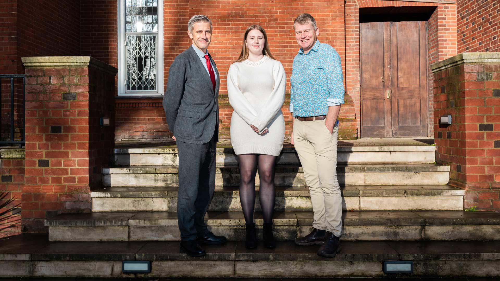 India Owens, Rex Walford Award winner 2023, with Professor Joe Smith.