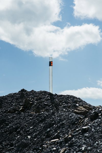 Pipe sticking out of the ground