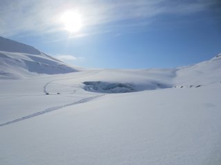 An Ice Cap in Disko Island, Greenland.