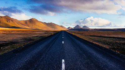 A road stretching off into the distance.