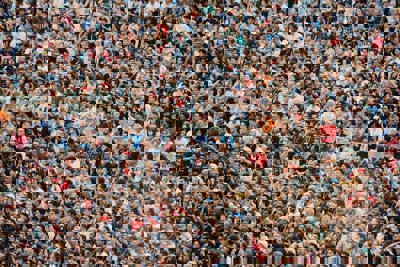 Huge crowd of people 
