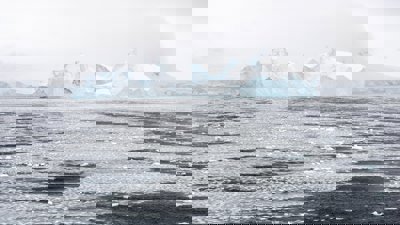 Glistening water in the Antarctic 