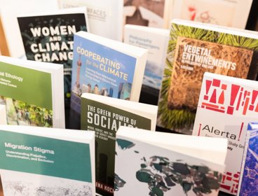 Collection of different geographical journals and publications.