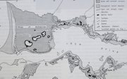 Black and white map showing Loch Etive.