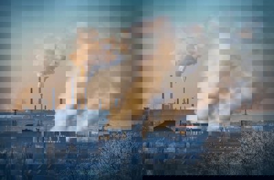 Factories pumping out smoke and gases